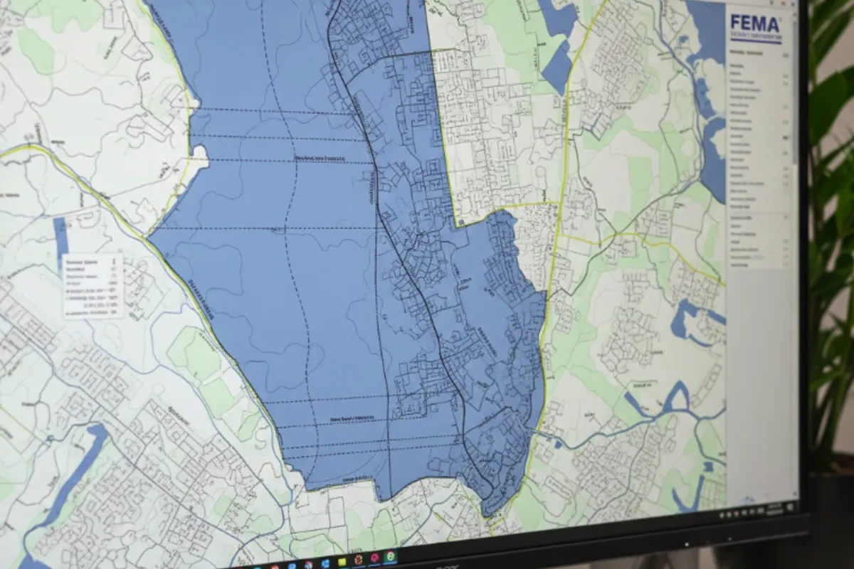 FEMA Flood Insurance Rate Map showing Special Flood Hazard Area in Mission Valley
