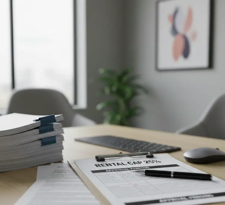 HOA rental cap and waitlist paperwork showing approval process that delays leasing in Otay Ranch communities.