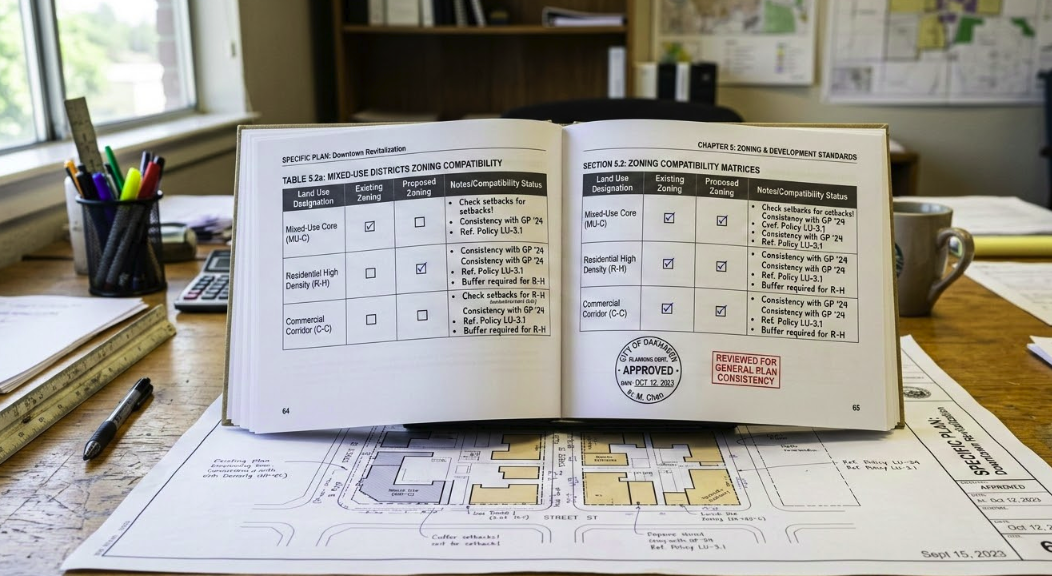 Specific Plan document used to determine short-term rental eligibility in San Marcos